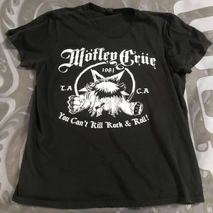 Black and white Motley Crue band T-shirt XL